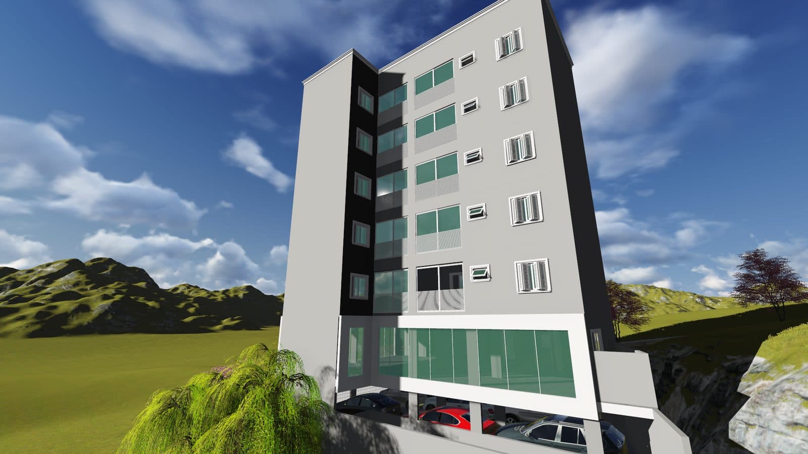 Edfício residêncail contemporâneo - Borda da Mata MG 6